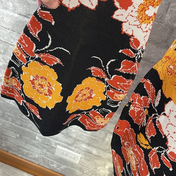 Flying Tomato Black and Orange Floral Mini Dress - Picture 6 of 10